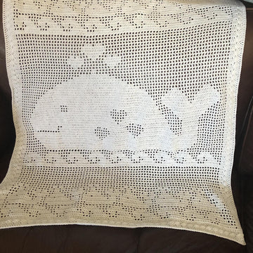 Whale Love Baby Blanket Filet