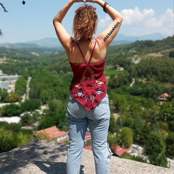 Granny square halter top