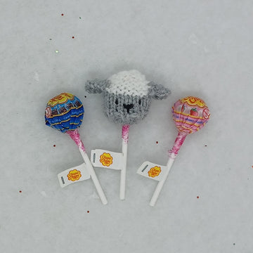 PDF Easter Lollipop Hat Topper Knitting Pattern Chupa-Chup Sweeties Sucker Saver Easter Hunt