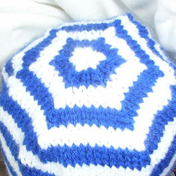 Stripey kids beanie