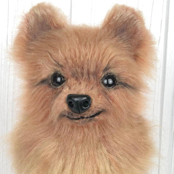 Pomeranian dog crochet