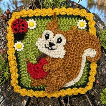 Granny Square Squirrel Crochet