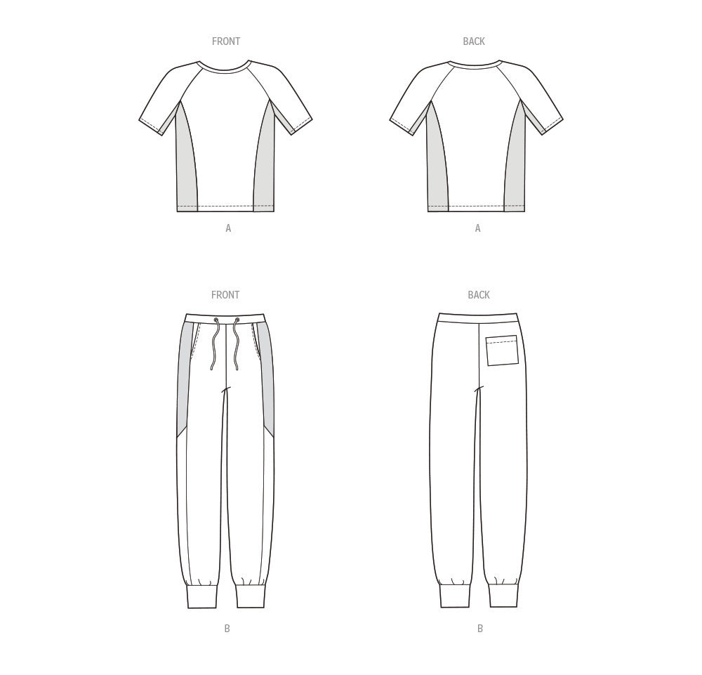 New Look Men's Knit Top and Pants N6760 - Sewing Pattern