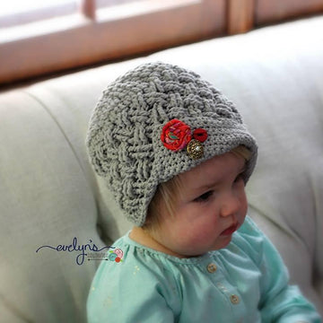 Diagonal Weave Beanie or Newsboy