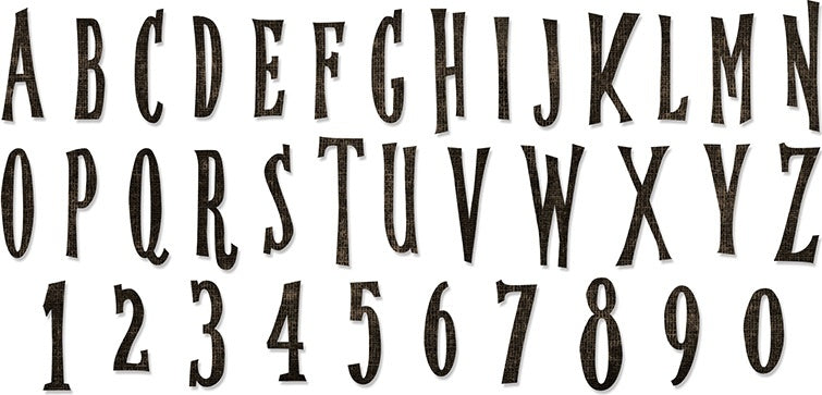 Sizzix Bigz XL Die By Tim Holtz - Handmade Alphabet