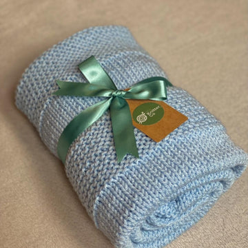 Chunky Garter Stripe Blanket