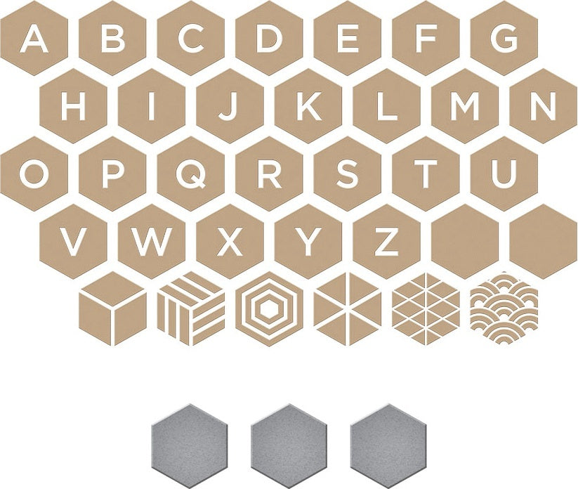 Spellbinders Glimmer Hot Foil Plate - Honeycomb Alphabet