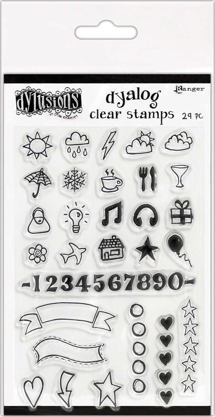 Ranger Dyan Reaveley's Dylusions Clear Stamps 4"X8" - The Full Package