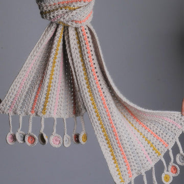 Crochet Teardrop Scarf
