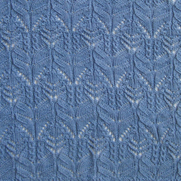 Tamura Mock Cable Lace Shawl