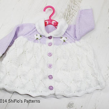 Diamond Dreams Matinee Knitting Pattern#110