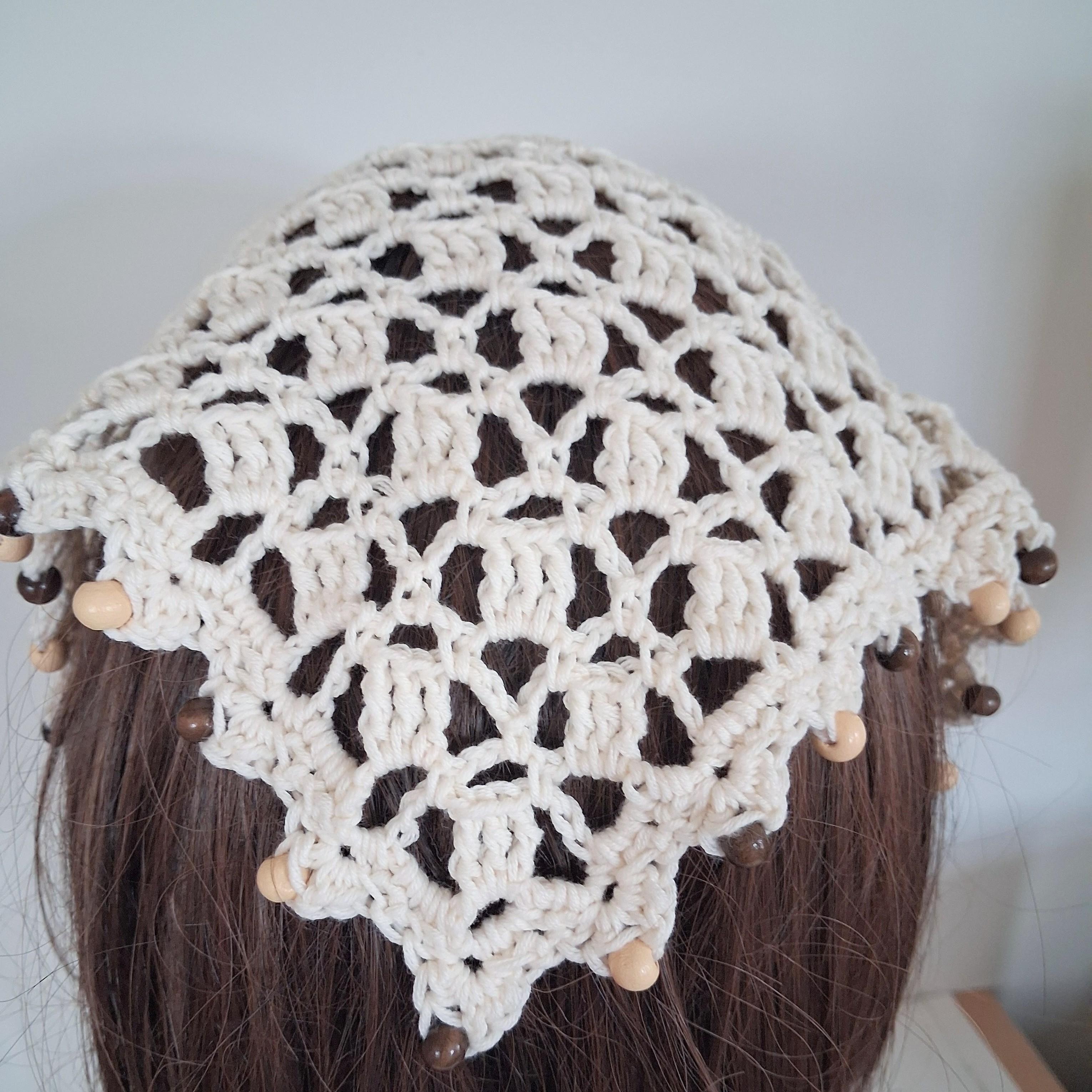 Crochet Lacy Boho Bandana
