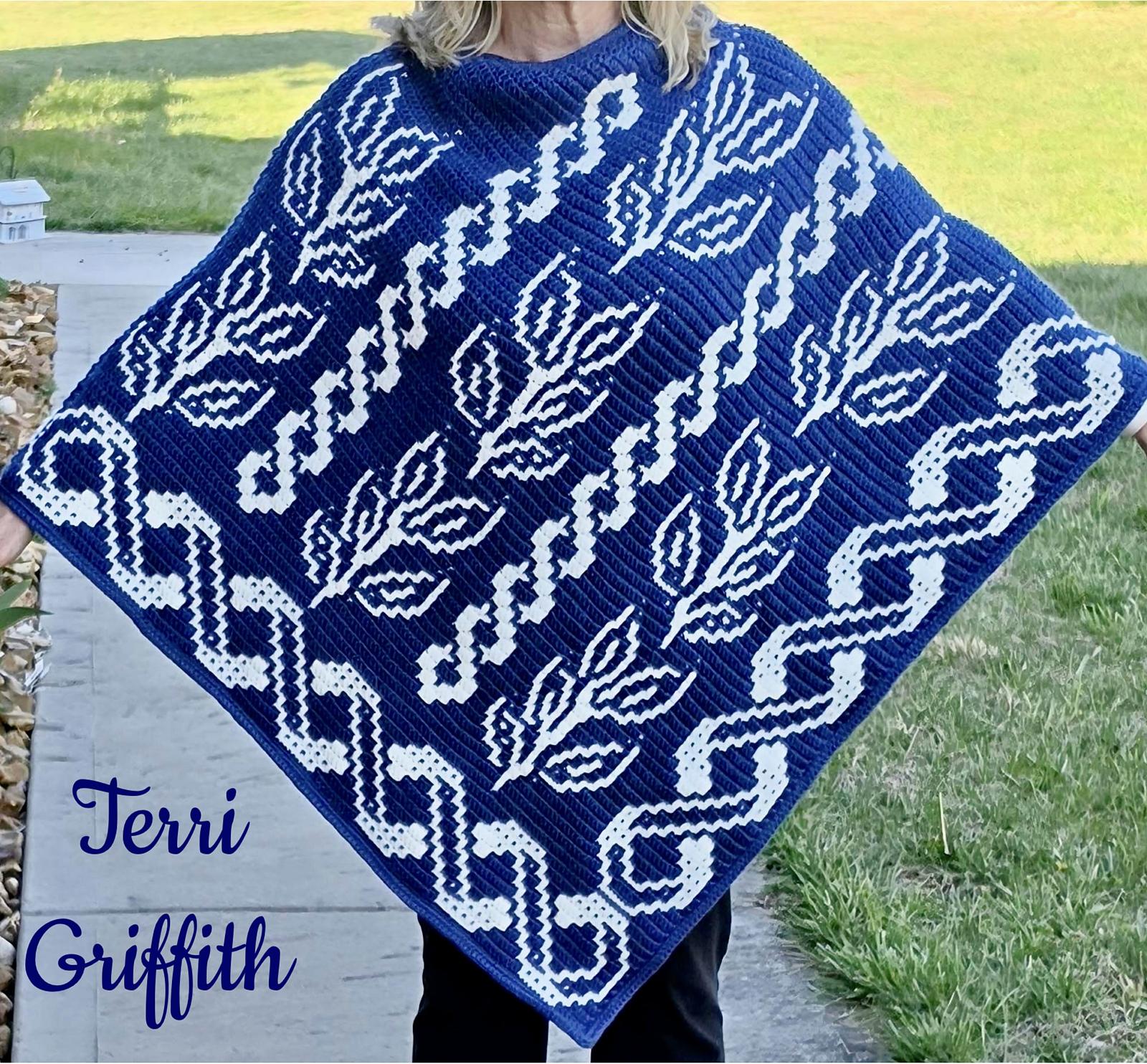 Flowing Cables and Vines Poncho