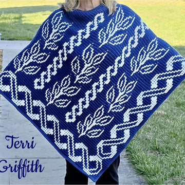 Flowing Cables and Vines Poncho