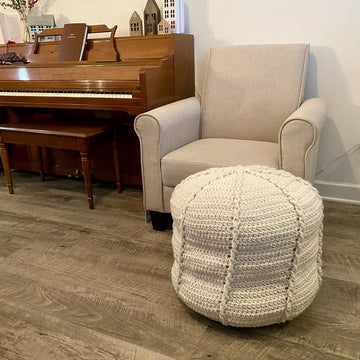 Twisted Cable Pouf