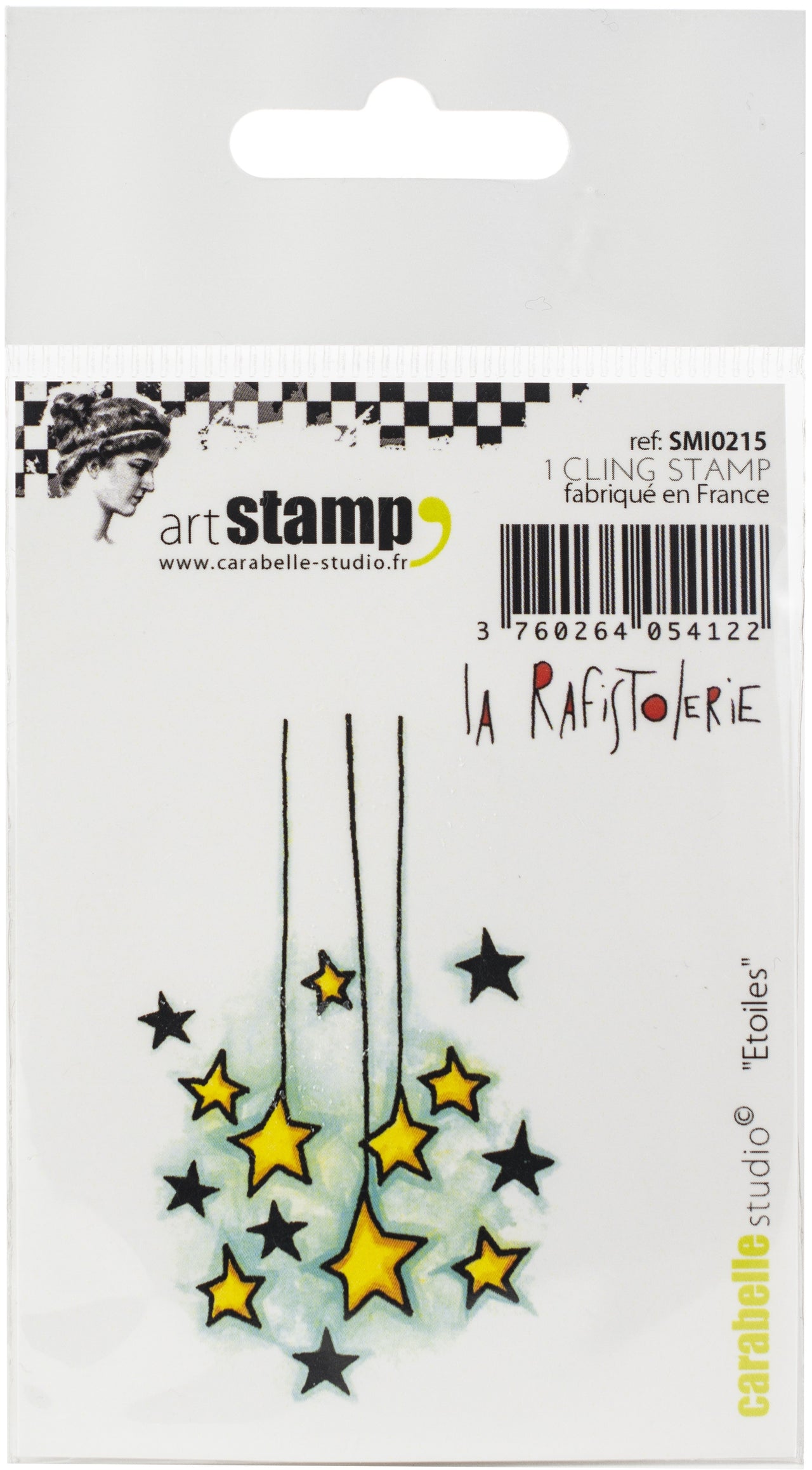 Carabelle Studio Cling Stamp Small By La Rafistolerie - Stars