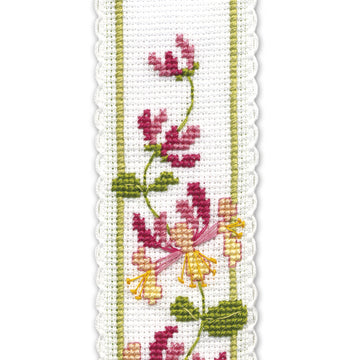 Textile Heritage Honeysuckle Bookmark Cross Stitch Kit - 19cm x 5cm