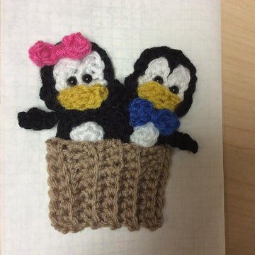 Hot Air Balloon and Penguin Applique