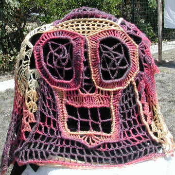 Heaven Sent an Angel Winged Skull Shawl