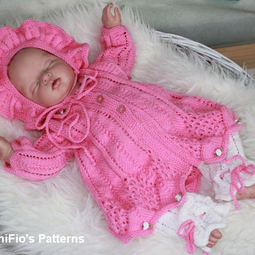 Forget-Me-Not Matinee Set Baby Knitting pattern #80