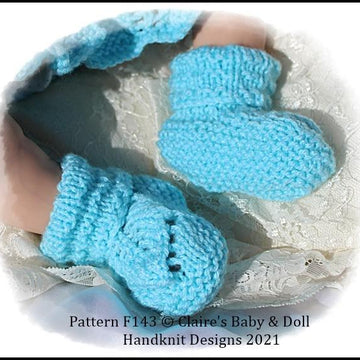 Leafy Lace Matinee Set for 16-22 inch doll (preemie-3m+ baby)