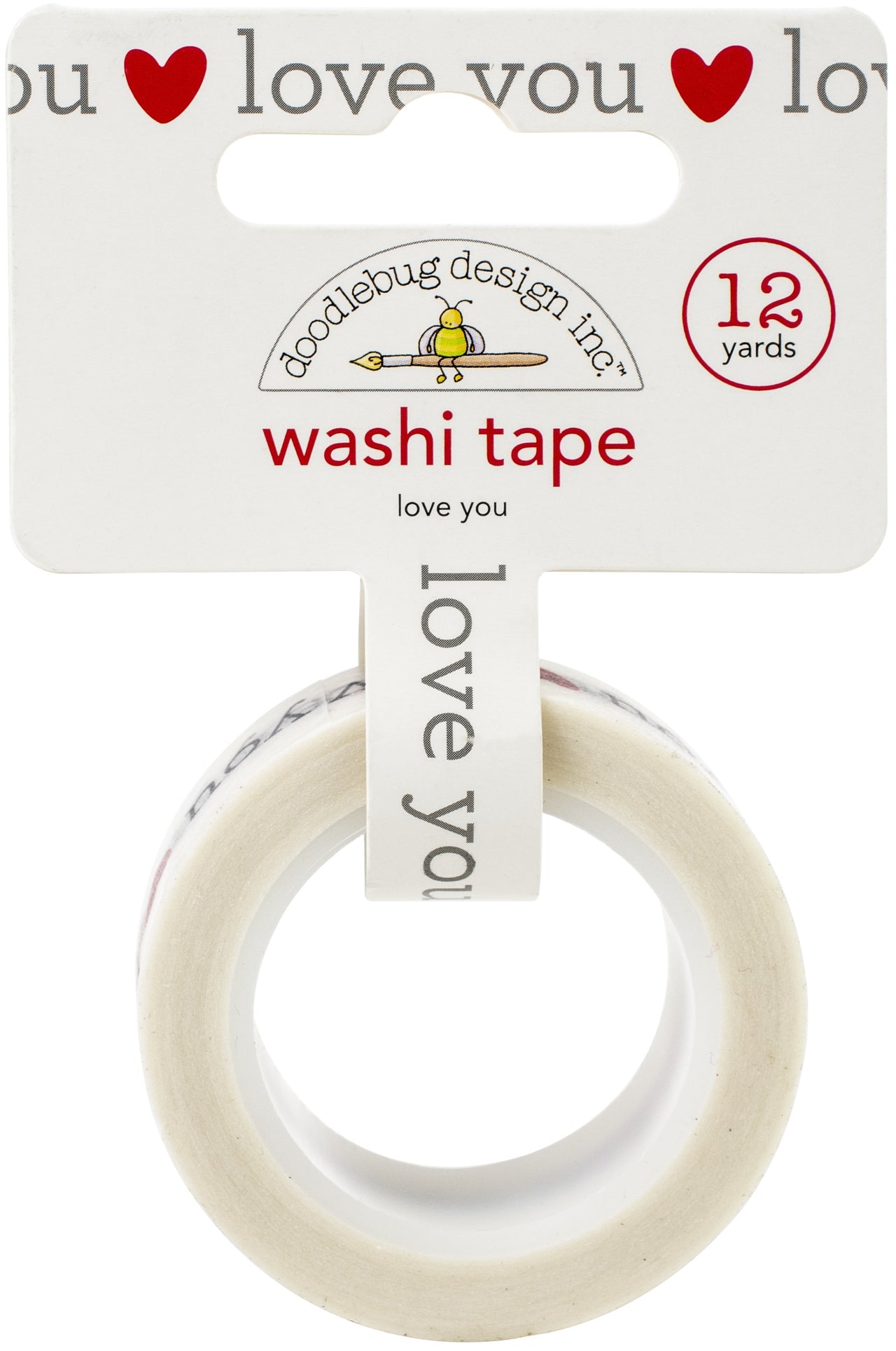 Doodlebug Washi Tape 15mmX12yd - Love You, Love Notes