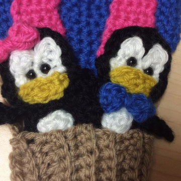 Hot Air Balloon and Penguin Applique