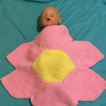 Beautiful Patchwork Flower Lovey Baby Blanket Pattern