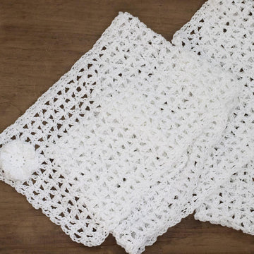 Lace Scarf with Flower