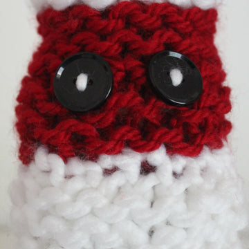 Knitted Santa Bottle Holder