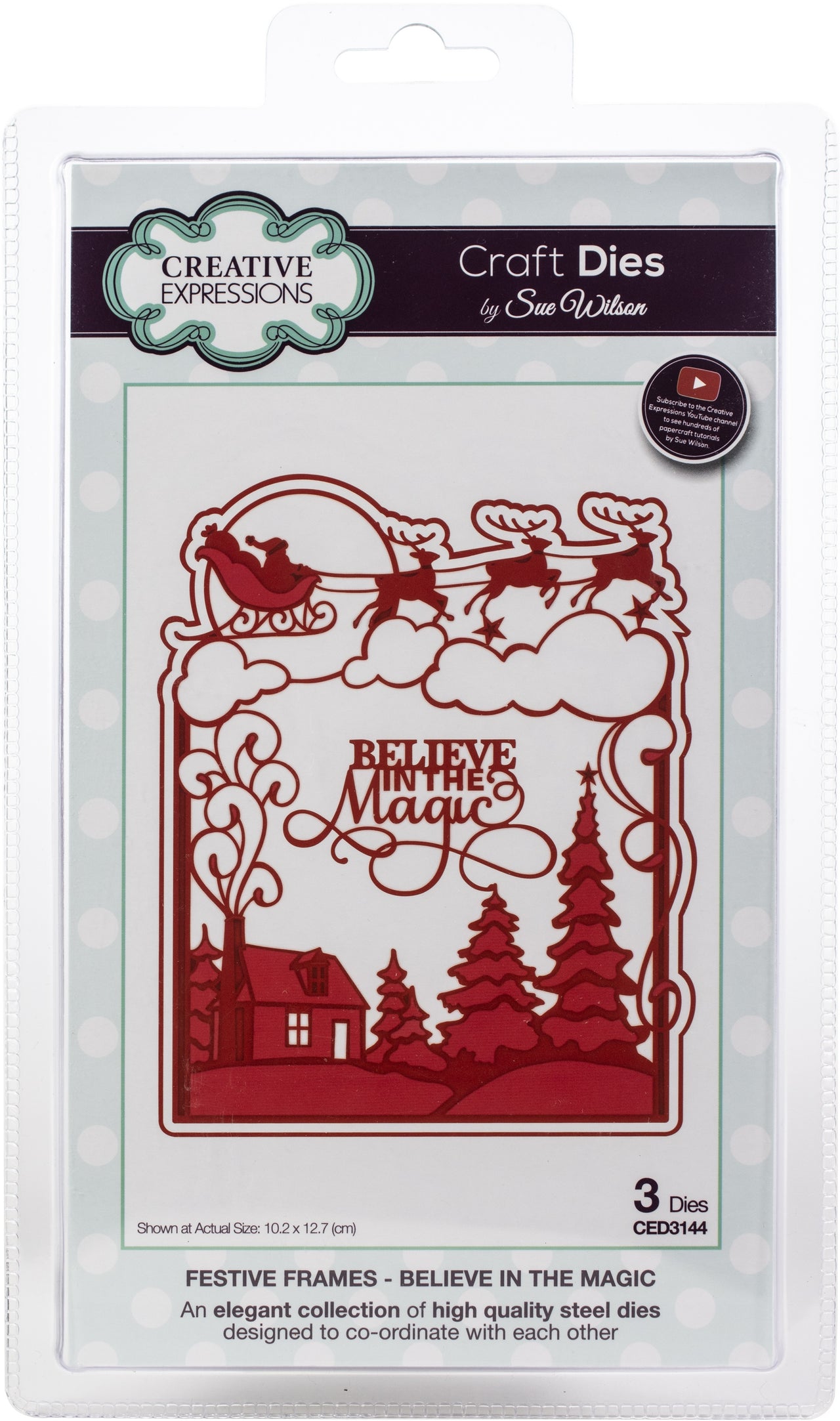 Creative Expressions Festive Craft Dies By Sue Wilson - Believe In Magic Frame
