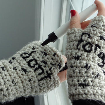 Impossible Astronaut Fingerless Gloves