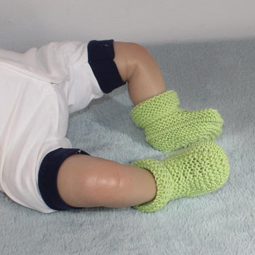 Baby Simple Circular Cuff Booties