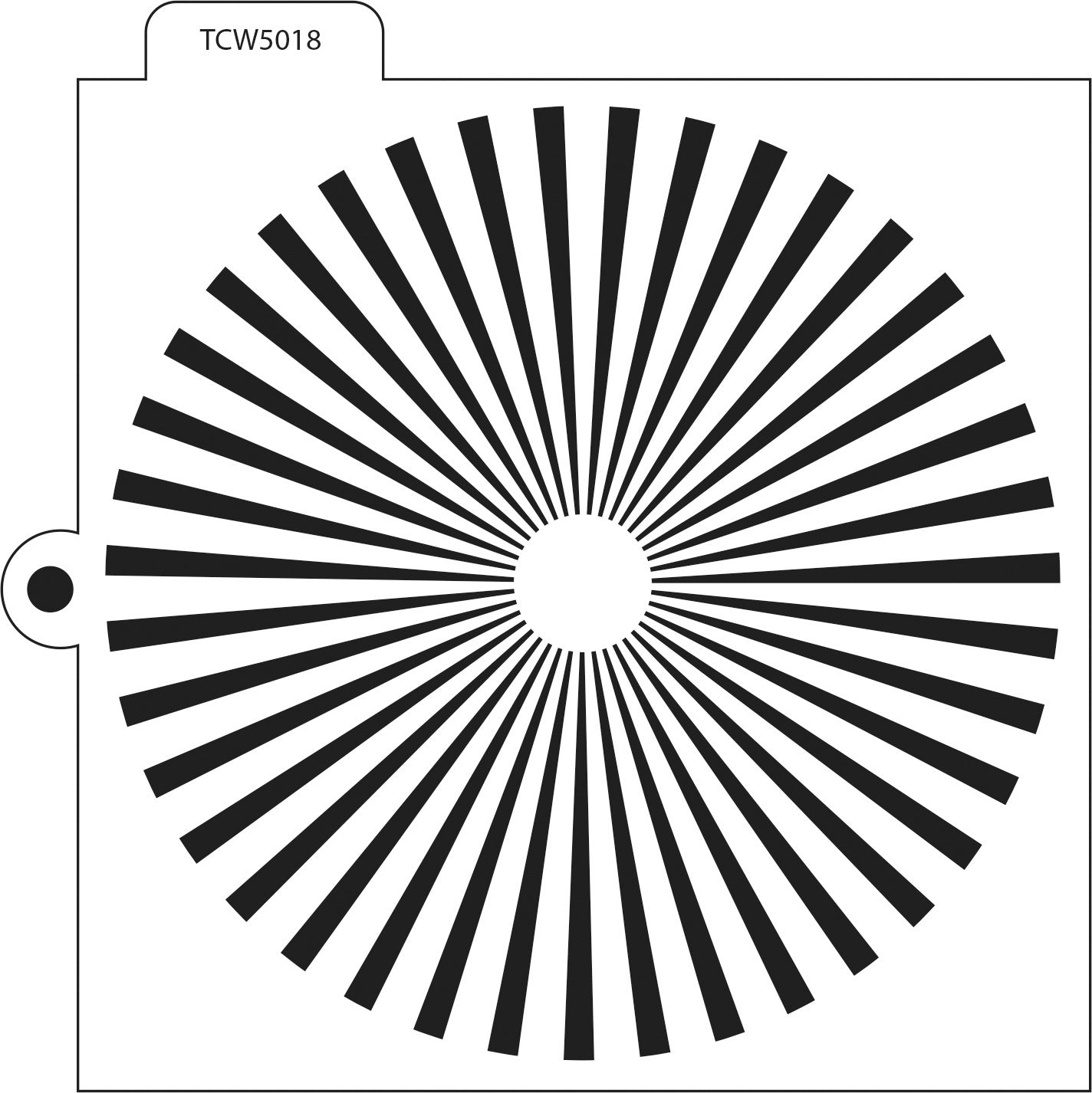 The Crafter's Workshop Crafter's Workshop Cookie & Cake Stencils 5.5"X5.5" - Sunburst