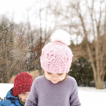 Chunky Cabled Heart Hat