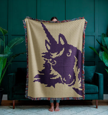 Purple Unicorn C2C Crochet Blanket Pattern