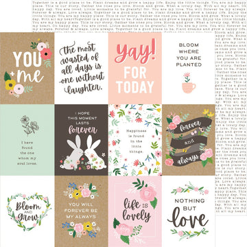 American Crafts Lovely Moments Double-Sided Cardstock 12"X12" 25/Pkg - Lovely Quotes