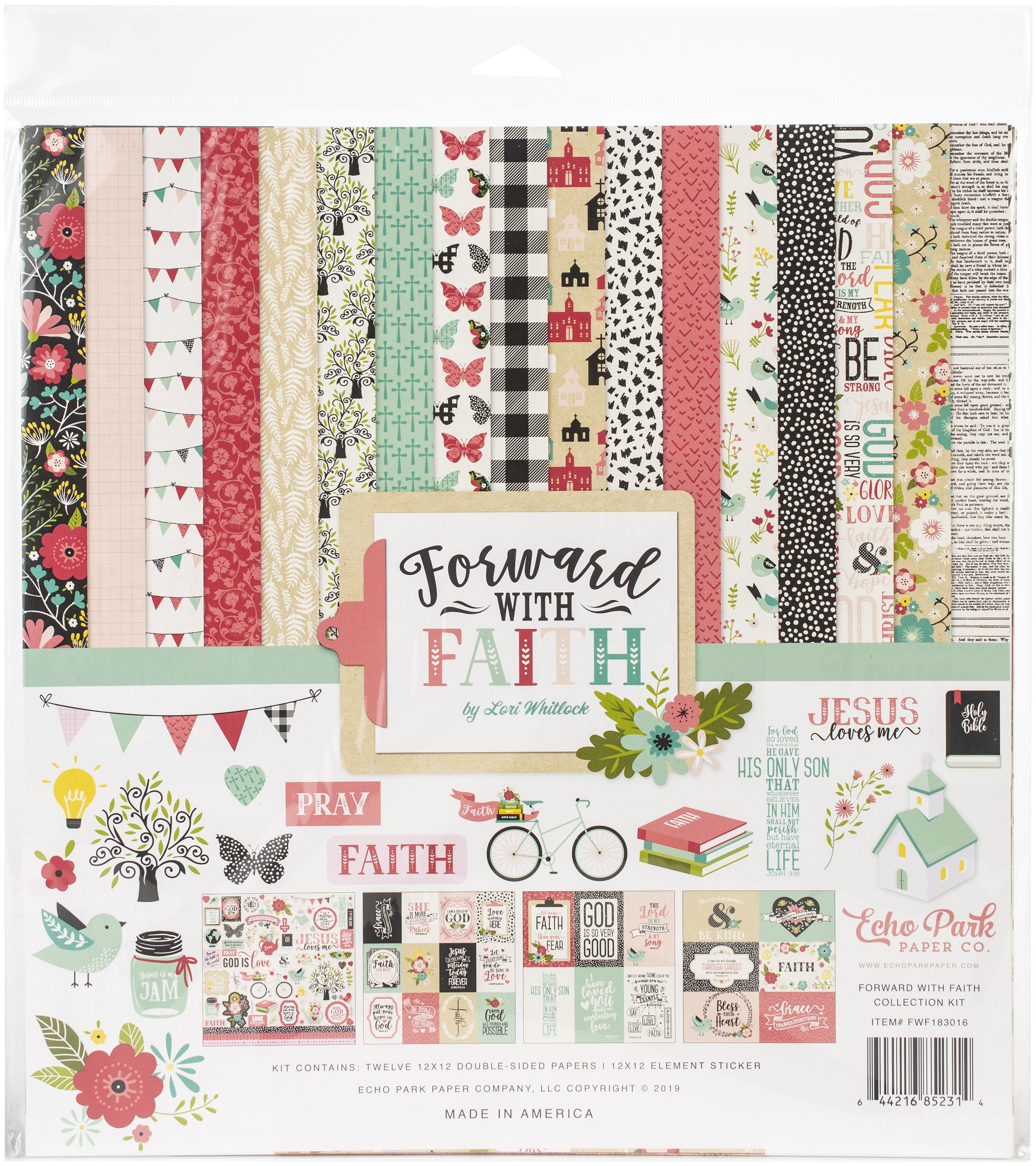 Echo Park Paper Echo Park Collection Kit 12"X12" - Forward With Faith