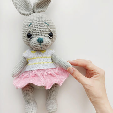 Hearts sweater for doll