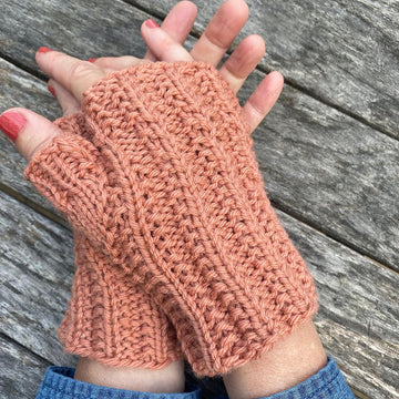 English Rib Handwarmers