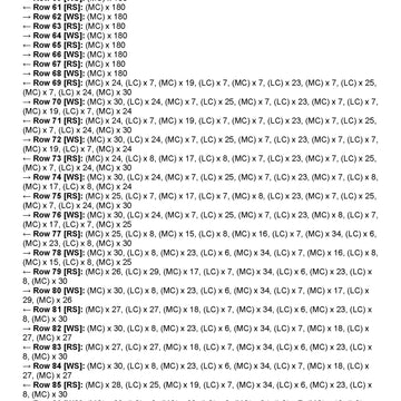 Princess Leia Blanket Knitting chart