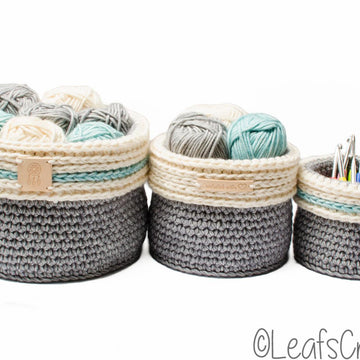 Baskets with fold over