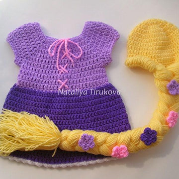 Princess Rapunzel Hat and Dress Outfit
