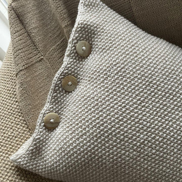 In the Round Cable Pillow