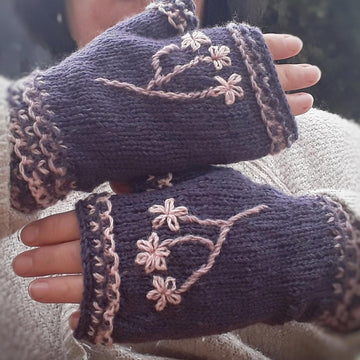 Blossom Fingerless Gloves
