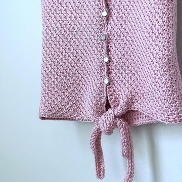 The Mini Tunisian Front Tie Top