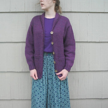 Mulberry Cardigan with Shawl Collar