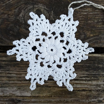Puff Snowflake Ornament Christmas Decoration