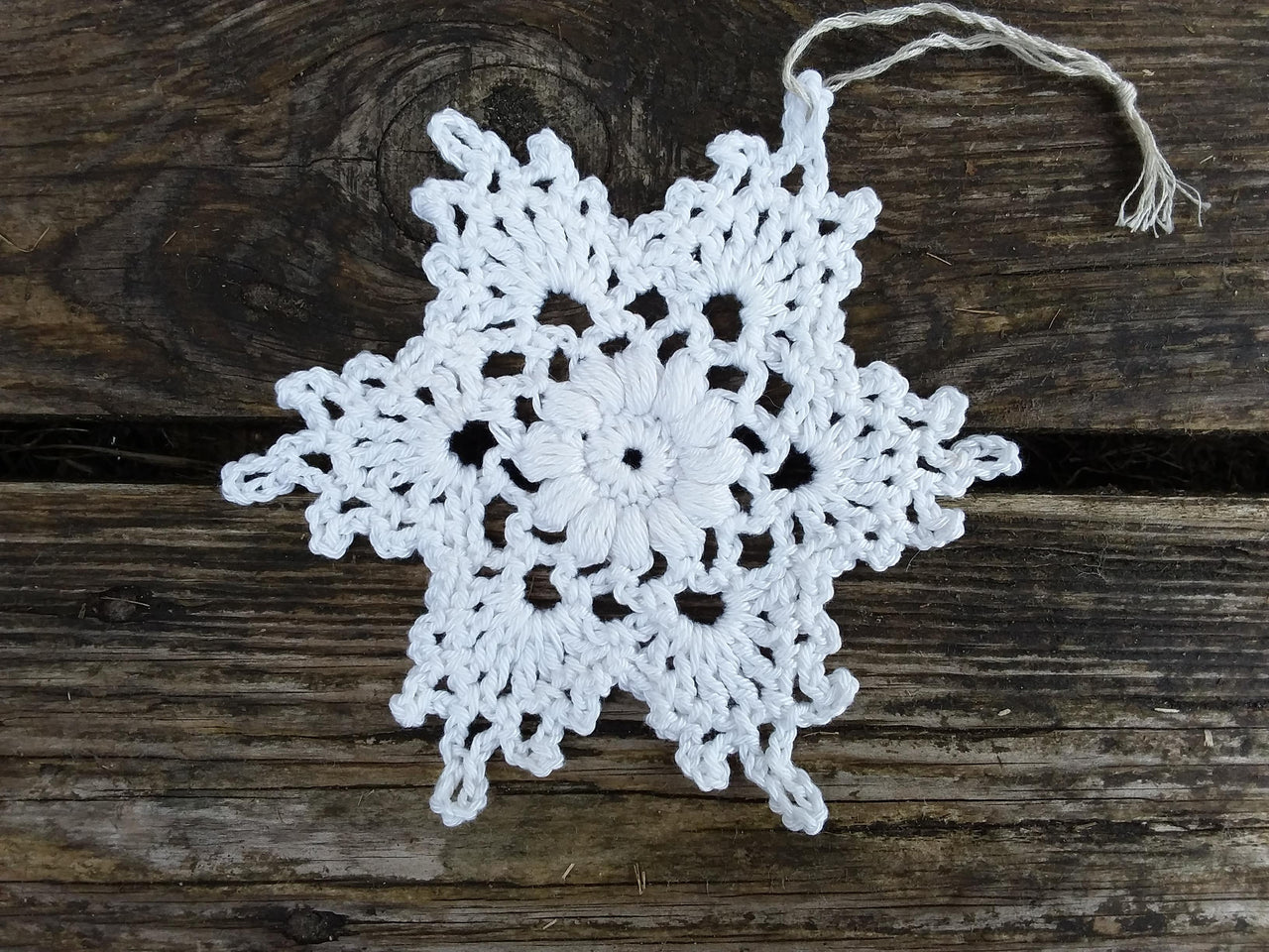 Puff Snowflake Ornament Christmas Decoration