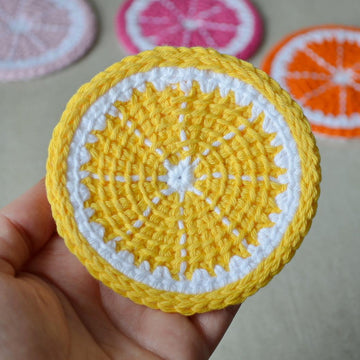Citrus slice coaster